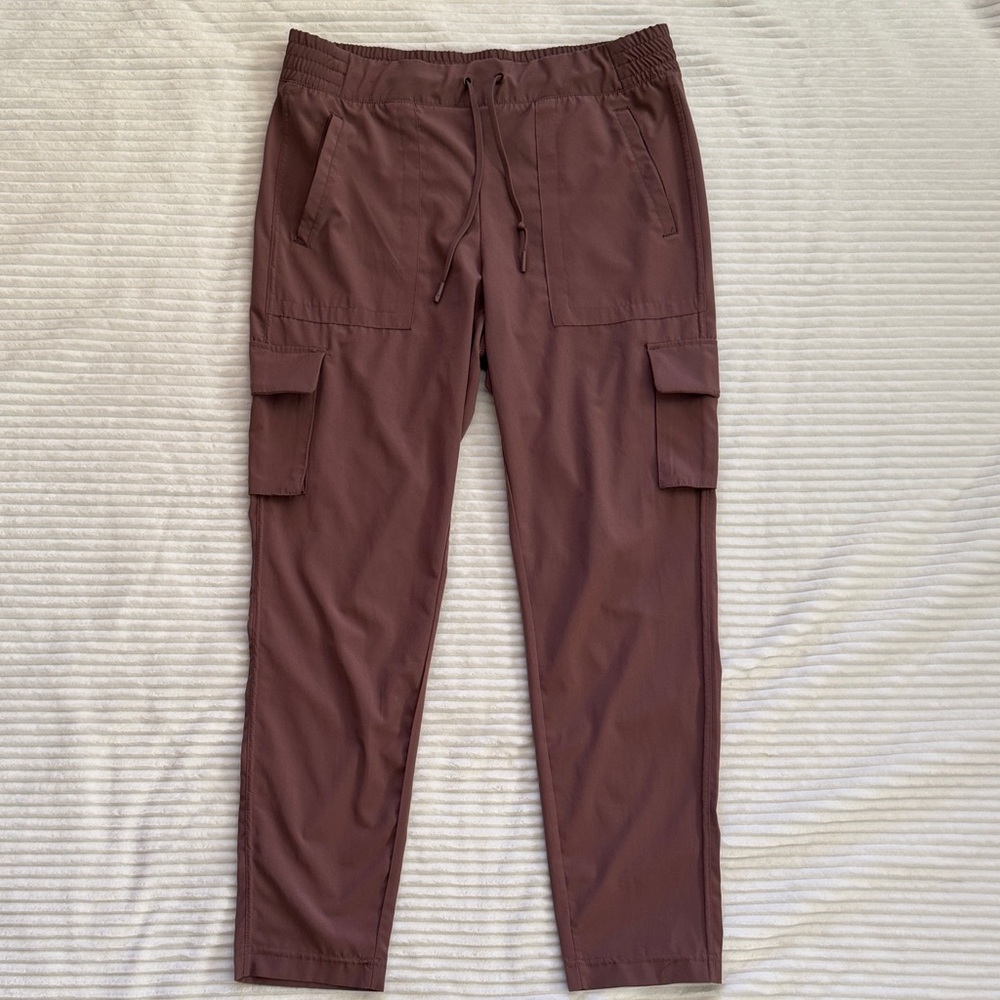 90 Degree By Reflex Women's Purple Pink Mauve Cargo Pants Lightweight Medium - Picture 3 of 12